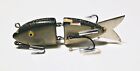 K k Mfg Co Animated Minnow Lure In Extremely Rare Grey-black Crackleback Finish