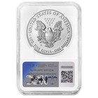 2016-w Burnished  1 American Silver Eagle Ngc Ms69 Brown Label