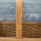 Longaberger 1990 Medium Market Basket Stationary Handle 15 X 7 5 X 10