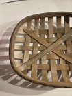 Vintage Style Woven Tobacco Basket Rustic Farmhouse Wall Decor 14 5 x13 
