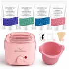 Wax Warmer Hair Removal Kit Electric Depilatory Heater 4 Hard Beans Pot Sticks