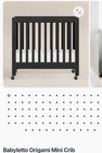 Babyletto Origami Mini Crib Black M6698b