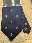 Knights Of Columbus 100  Silk  Hand-made Blue Tie