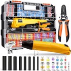 532pcs Heat Shrink Solder Seal Wire Connectors Kit With Mini Heat Gun  Solder   