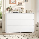 Comoda Para Habitacion Con 6 Cajones De Madera Blanca Muebles El Dormitorio Ropa