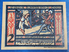M  nster Notgeld 2 Mark 1921 Emergency Money Germany Banknote          34898 