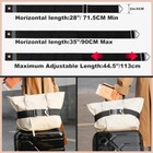 2-in-1 Travel Belt For Luggage Straps Add A Bag Bungees 28-35  Length Black