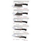 6x Professional Kitchen Chef Knife Set Dragon-head Butcher Knives Sharp Scissors
