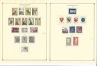 Liechtenstein Collection 1959-65 On Scott International Pages  stuck To Pages 