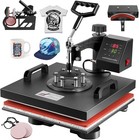 15 x15  5 In 1 Heat Press Machine Transfer Sublimation T-shirt Mug Hat Plate
