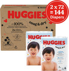 Huggies Size 6 Diapers  Snug   Dry Baby Diapers  Size 6  35  Lbs   144 Count  2