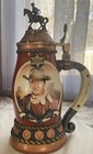 Bradford Exchange John Wayne    straight Shooter    Porcelain Lidded Stein Coa A2326