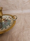 Cloisonne Enameled Christmas Candle Brass Candle Holder Made In India
