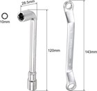10mm Metric L Shaped Angled And Double Box End Wrench Set  High Carbon Steel