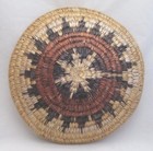 Vintage Navajo Wedding Basket  Ceremonial Used  19 Pt Star  12 5 X 2 Inches