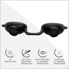 Flexible Sun Goggles Eye Protection Uv Black Glasses Eyes Protect Tanning Bed