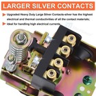 Heavy Duty Air Compressor Pressure Switch Control Valve 40-60psi One Port Silver
