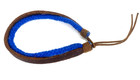 Hollister Royal Blue Brown Leather Fabric Bracelet