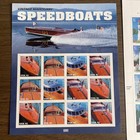 Vintage Mahogany Speedboats Pacific Lighthouses   All Aboard Train Stamps 33 41