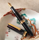 Platinum Fountain Pen  3776 Gathered 14k M Nib Vintage Early Version