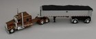 Dcp 1 64  bronze  Kenworth W900l 72  Flattop W chrome Mac Coal End Dump Trailer