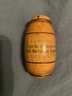 German Antique Wood Barrel Sewing Needle Case  Pat No 2001  Art  568