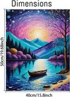 Mountains Paint By Numbers For Adults-starry Night Paint By Number 16x20inch