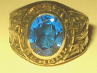 Vtg St Mary s 1992 High School Ladies Blue Sapphire  Class Ring 11 1g Size 7
