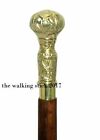  Vintage Style Nautical Brass Handle Designer Canes antique Wooden Walking Stick