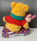 Fisher Price Winnie Pooh   Piglet Too  Blustery Day Plush Toy Mattel 1999 New