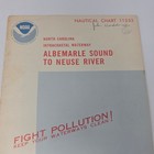 Vintage 1981 Noaa Nautical Chart11553 North Carolina Albemarle Sound Neuse River