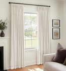  Linen Pinch Pleated Curtains Blackout  40 w X 96 l  pack Of 2  Natural