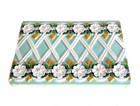 Antique Victorian Molded Tile Flower And Trellis Arts And Crafts