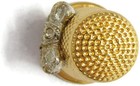 Golden Glam Thimble With Bling Bow