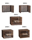 Wedding Card Box With Lid  Wood Gift Card Box For Wedding Reception  Rustic E   