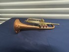 Vintage C g  Conn Director Cornet 3 Valve Copper Bell Brass Instrument Case T2