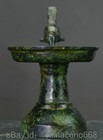 6 4  Rare Old Chinese Bronze Ware Dynasty Palace Bird Handle Candlestick