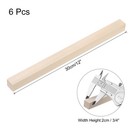 6pcs Wood Sticks  3 4 x 3 4  X 12  Rectangle Wooden Cube For Diy