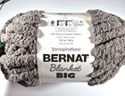 Bernat Big Blanket Yarnspirations 32 Yds 10 5oz  7 Gray Yarn  Skein