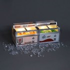 1set 1 12 Scale Dollhouse Miniatures Furniture Refrigerator Freezer Accessories