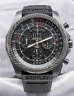 Breitling Bentley 6 75 Speed Midnight Carbon  11k Msrp Complete M44364