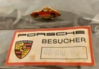 Porsche 1980   s Red Pin  Vintage Hat lapel tie Tac  Pforzheim Germany Unused
