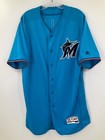 Bubba Hollins  52 Miami Marlins Game Used Jersey Spring Training Size  46