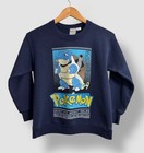 Vintage Pok  mon Blastoise Stats Sweatshirt Size Youth Medium 1999 Htf Rare