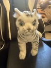 Hansa Creation Realistic White Tiger Cub   Snow Leopard Plush Stuffed Animal