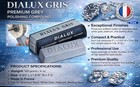 Dialux Grey Polishing Compound Rouge Gris Dialux Gray Stainless Polish 2 Bars