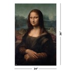 The Mona Lisa - Art Poster   Print  by Leonardo Da Vinci   size  24  X 36  