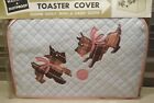 Vintage Pink Toaster Cover With Twin Scottie Dogs   E-z Fit   Nip