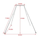 Aerial Yoga Stand Frame Yoga Rig Swing Bar Fitness Indoor And Outdoor Portable