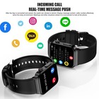 Black Bluetooth V5 1 Smart Watch Touch Screen Sports Watch For Iphone Samsung